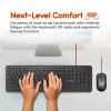 Promate Quiet Key Wired Compact KeyBoard & Mouse | Combo-KM2