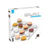 Qawale Mini two-player abstract strategy board game with colored stone pieces
