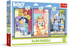 Trefl 3×50 “The Bluey Family” Puzzle Set | 34890