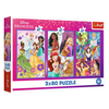 Trefl Disney Princess Friends 34884 3x80-piece puzzle set