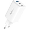 Proove Pocket GaN 65W Wall Charger 2 Type-C + USB - White | WCPG6521202