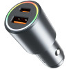 Proove Double Energy Plus 53W Car Charger USB + Type-C - Metal Gray | ACDE53110004