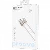 Proove Dense Metal USB-A to Lightning Cable 2.4A 1m - White | CCDM20001102