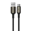 Proove Dense Metal USB-A to Type-C Cable 2.4A 1m - Black | CCDM20001201