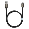 Proove Dense Metal USB-A to Type-C Cable 2.4A 1m - Black | CCDM20001201