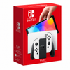 Nintendo Switch OLED Console White NT-SW-OLED-WH with white Joy-Con controllers and dock