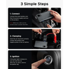 UGREEN ES702 35977 1000A 12000mAh portable jump starter power bank with emergency LED light