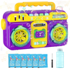 Zr205 Radio Bubble Machine Purple ZR205 portable bubble blower with music and lights