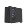 DarkFlash DB460M M-ATX PC Case Black mesh airflow case