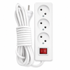 Craunot 3-Socket Power Strip with Switch 5m Cable