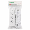 Craunot 4-Socket Power Strip with Switch 5m Cable