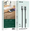 Green Lion LED Display Braided USB-C to Lightning Cable - Black | GNLEDB1MC2LBK