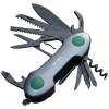 Green Lion 14-In-1 Multi Tool Key Chain Knife - Black | GN14N1MTOLBK
