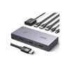 UGREEN CM695 8K DisplayPort KVM Switch Box 2 PCs to 1 Monitor with 3 USB-A + 1 USB-C Ports | 25962