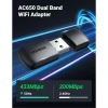 UGREEN AC650 USB WiFi Adapter Dual-Band 5GHz/2.4GHz High-Speed Wireless Dongle