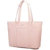 KINMAC 15.6 Inch Women’s Laptop Tote Bag Pink Chic Spacious Work Ready Handbag