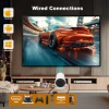 HY300 Smart Portable Projector with WiFi 6, Bluetooth 5.2 & Android 13