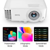 BenQ MW560C WXGA 4000 ANSI Lumens DLP Projector White with HDMI and 10W Speaker