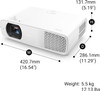 BenQ LH750 Full HD 5000 ANSI Lumens LED Business Projector with Dual HDMI and 30000 Hours Light Source