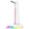 ONIKUMA ST2 RGB Gaming Headphone STAND with 3 USB and 3.5mm AUX Ports - White