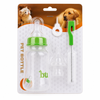 Pet Nursing Feeding Bottle with Brush 150ml Green OM-PET-FB-GR for young pets and small animals