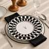 Karaca Elegance Bone 24-Piece White Bone Porcelain Dinner Set for 6 People - 153.03.06.2400