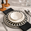 Karaca Elegance Bone 24-Piece White Bone Porcelain Dinner Set for 6 People - 153.03.06.2400