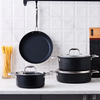 Karaca BioDiamond Pro 7-Piece Black Non-Stick Induction Cookware Set - 153.03.07.7040