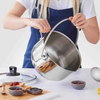 Karaca Love of Kitchen 10L Stainless Steel Jam and Marmalade Pot with Glass Lid 28cm - 153.03.08.1162