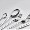 Karaca Look 84-Piece 316+ Stainless Steel Silver Cutlery Set for 12 People - 153.03.08.1399