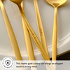 Karaca Orion 30-Piece 18/10 Stainless Steel Matte Gold Cutlery Set for 6 People - 153.03.08.1900