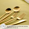 Karaca Orion 30-Piece 18/10 Stainless Steel Matte Gold Cutlery Set for 6 People - 153.03.08.1900