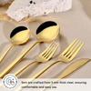 Karaca Orion 30-Piece 18/10 Stainless Steel Shiny Gold Cutlery Set for 6 People - 153.03.08.1902