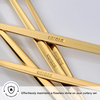 Karaca Orion 30-Piece 18/10 Stainless Steel Shiny Gold Cutlery Set for 6 People - 153.03.08.1902