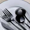 Karaca Orion 30-Piece Shiny Black Cutlery Set for 6 People - 153.03.08.1906