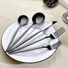 Karaca Orion 30-Piece Shiny Black Cutlery Set for 6 People - 153.03.08.1906