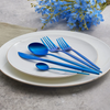 Karaca Orion 30-Piece 18/10 Stainless Steel Blue Cutlery Set for 6 People - 153.03.08.1912