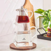 Karaca Giza Borosilicate Glass Teapot Set with Stainless Steel Strainer - 450ml and 1.5L - 153.03.08.2334