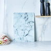 Karaca Ayaz Marble Pattern Glass Non-Slip Cutting Board 25 × 35cm - 153.03.08.2745