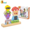 Viga Wooden Robot Stacking Blocks Game | 44652