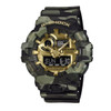 Casio G-SHOCK Casual Men Watch - Green Camouflage / Gold | GA-700CMG-3ADR