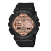 Casio G-SHOCK Analogue-Digital Women Watch - Black / Rose Gold | GMA-S140PG-1ADR