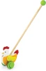 Viga Wooden Rooster Push Toy | 50964