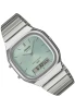 Casio Unisex Vintage Analog-Digital Watch - Green / Silver | AQ-240E-2ADF