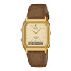 Casio Vintage Analog-Digital Unisex Watch - Brown / Gold Plated | AQ-230EGL-9ADF