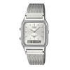 Casio Vintage Analog-Digital Unisex Watch - Silver | AQ-230EM-7ADF