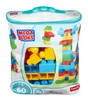 MEGA BLOKS Classic Building Bag - 60pcs Blue | DCH55