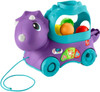 Fisher-Price Poppin' Triceratops Toddler Learning Musical Dinosaur Pull Toy - UK English | HNR50