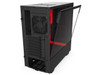 NZXT Case H510 Mid-Tower Matte Black/Red with Tempered Glass | CA-H510B-BR