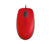 Logitech - M110 Silent Wired Optical Mouse - Red | 910-005492